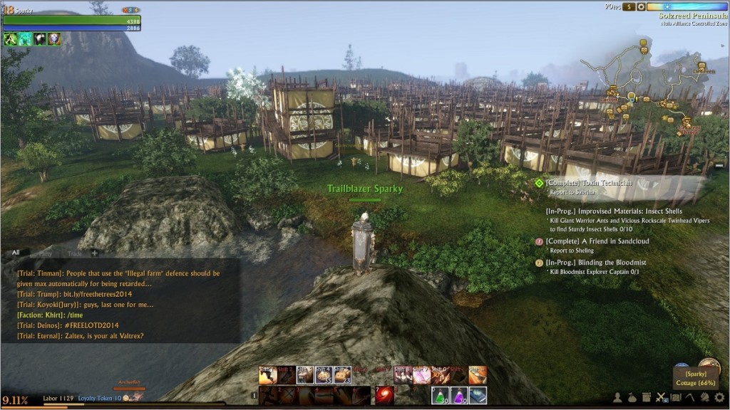 ArcheAge-housing_4hrs_after_launch
